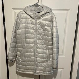 Swiss Tech Silver Puffer Jacket